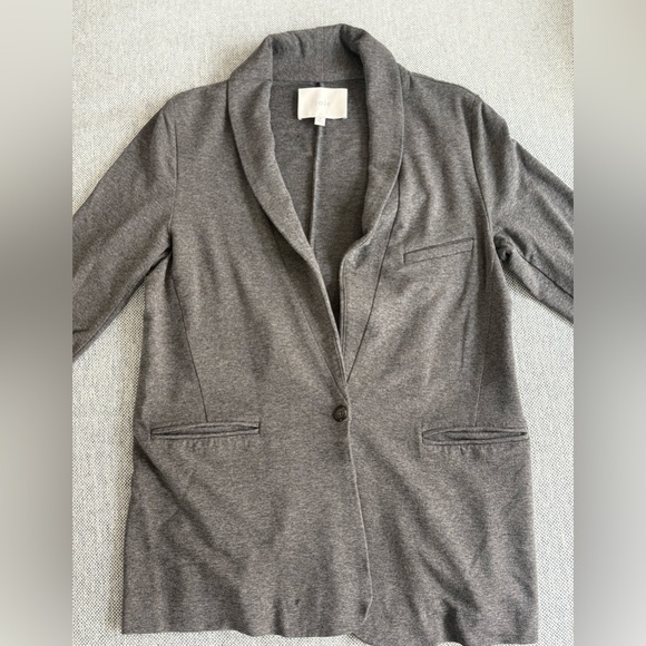 Joie Jackets & Blazers - Joie Charcoal Cotton Sweatshirt Blazer for Women